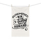 Farmhouse Decor - Kitchen Towel - Outnumbered By Tiny Humans
