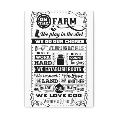 Farmhouse Wall Art - Canvas Sign - We Play In The Dirt